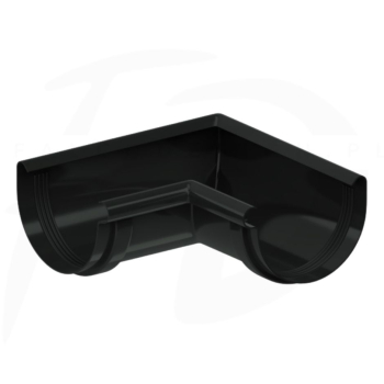 Narożnik wewnętrzny o dowolnym kącie PVC firmy KROP ⌀ 100 kolor czarny